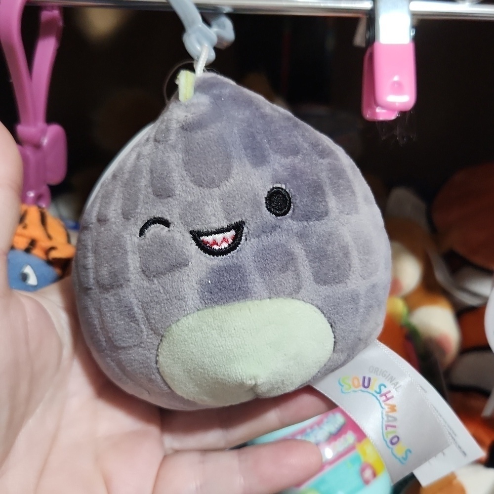 Squishmallow Xander Squishmallow Clip Dino Bag Keychain